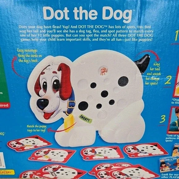 Dot the Dog Playskool Game Preschool Ages 3-5 Box Included Vintage 1995 - Picture 7 of 16